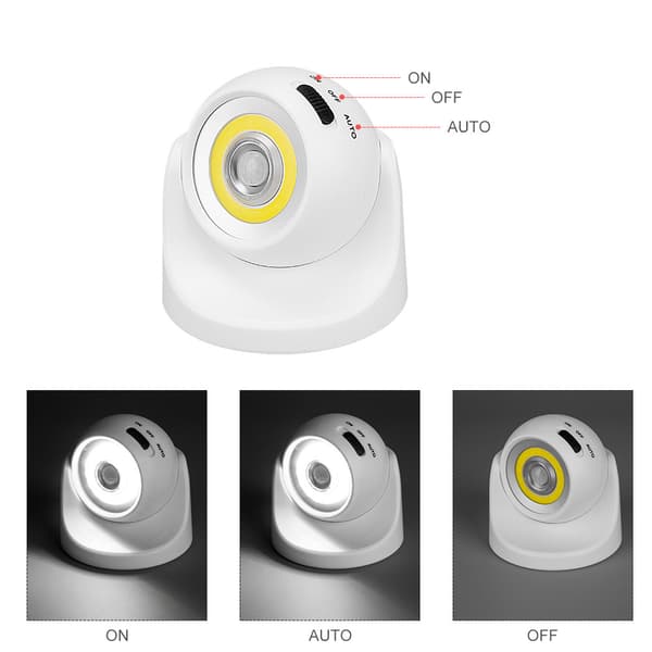 1 stk. USB genopladelig kropssensorlampe