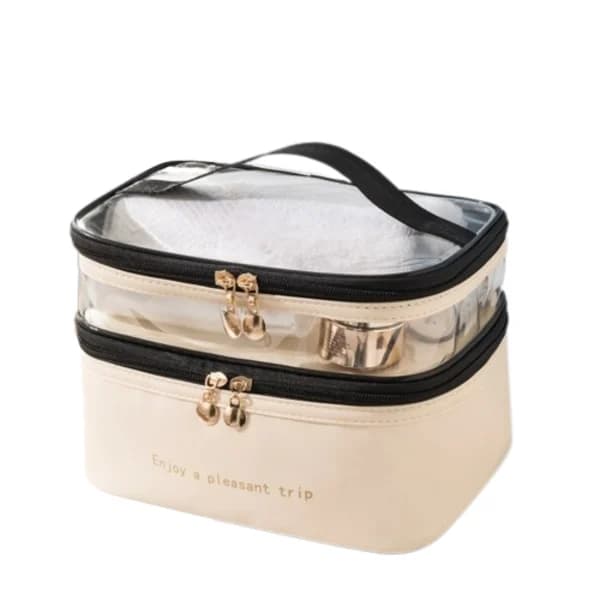 Sminkeveske Toalettmappe Beige