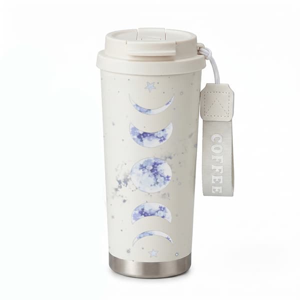 Termokopp 500ml 316 Rustfritt Stål Minimalistisk Design White