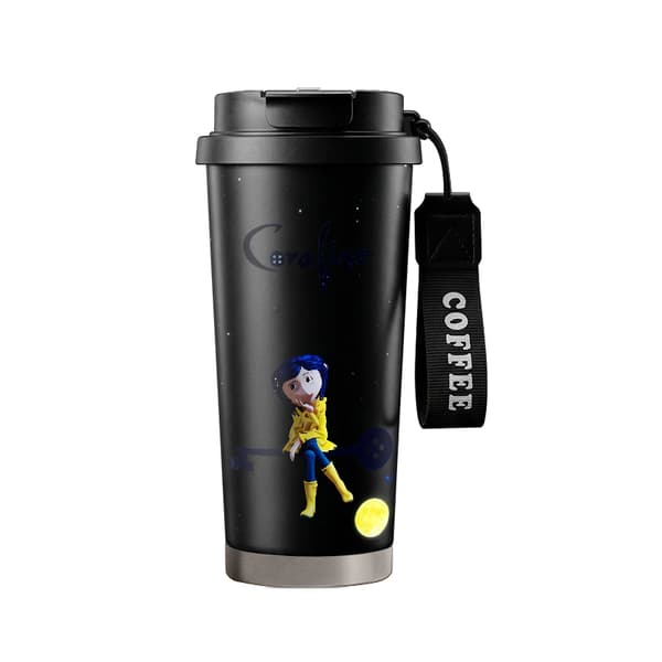 Kaffetermos 500ml 316 Rustfritt Stål Fargerikt Design Black