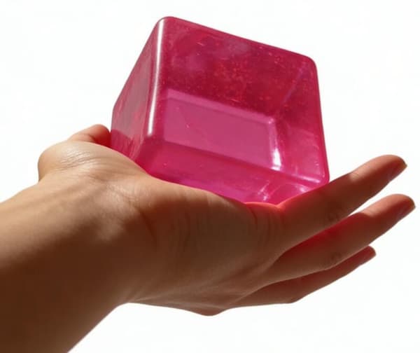 Stor blød isterning fidget-legetøj til børn, sensorisk fidgets-pink Pink
