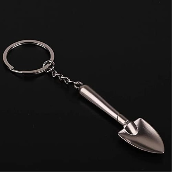 1 keychain mini 3D shovel keychain zinc alloy keychain metal