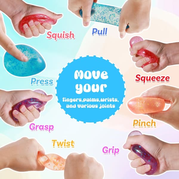 Fidget Toys Stresskub, Kub Squishies Ångest Stresslindring, Is Squishy Stresskub-Drop Malt Sockerbollar, Sensorisk Leksak Blue
