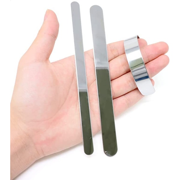 8 stycken (160mm*15mm+160*10mm) armband i rostfritt stål DIY