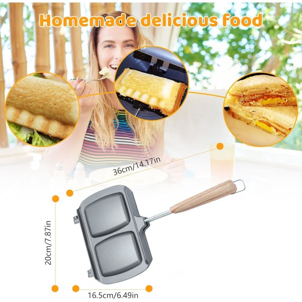 1 toaster, waffles, non-stick panini grill, removable