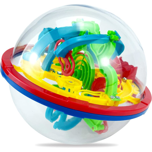 3D Gravity Maze Puzzle Ball Balance Memory Game, 100 hinder