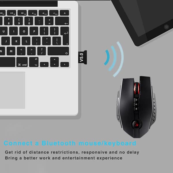 1 st USB Bluetooth-adapter, Trådlös Dongle 5.0 Trådlös