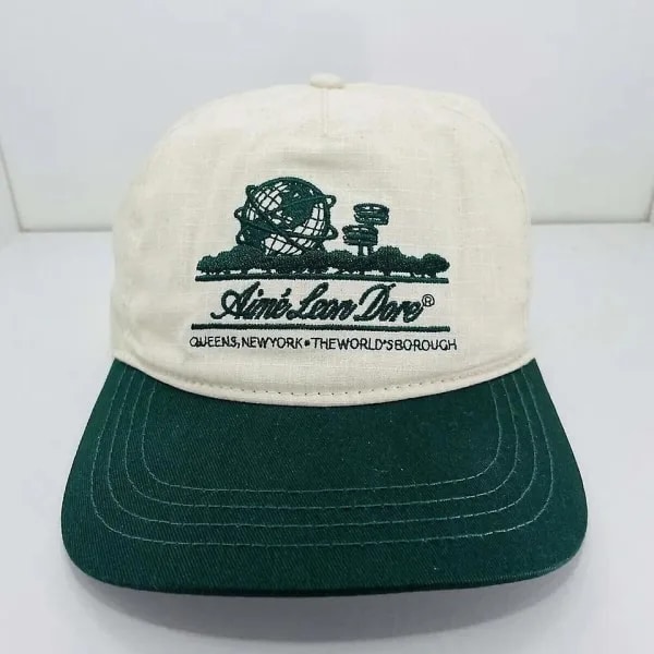 Aime Leon Dore Unisphere Hatt Unisex Broderad Justerbar Basebollkeps, Andningsbar Par Amerikansk Retro Vit