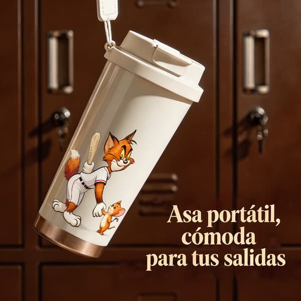 Termoskaffeemugg 500ml Rostfritt stål Minimalistisk design, Isolerad kaffemugg, läckagesäker resemugg med lock White
