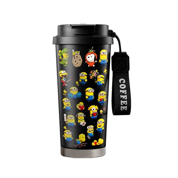 Kaffetermos 500ml Rustfritt Stål Halloween Design Black