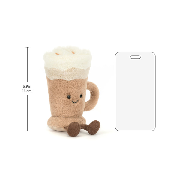 Jellycat 18 cm Amuseables Latte -pehmolelu