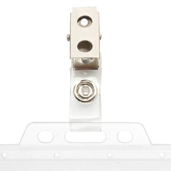 50 X Badge ID-hållare Krokodilklämmor Metall/plast För ID-brickahållare Rem 85 X 13mm - Gripper Används För Fästning Vinyl