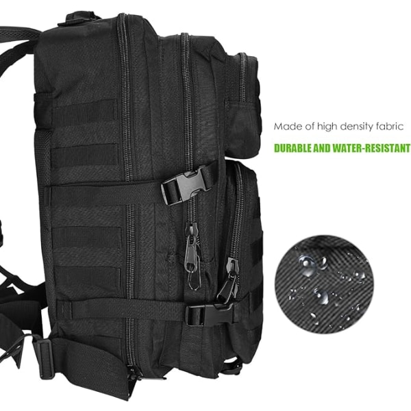 Ryggsäck i militärstil, 45L Stor Volym Multifunktion