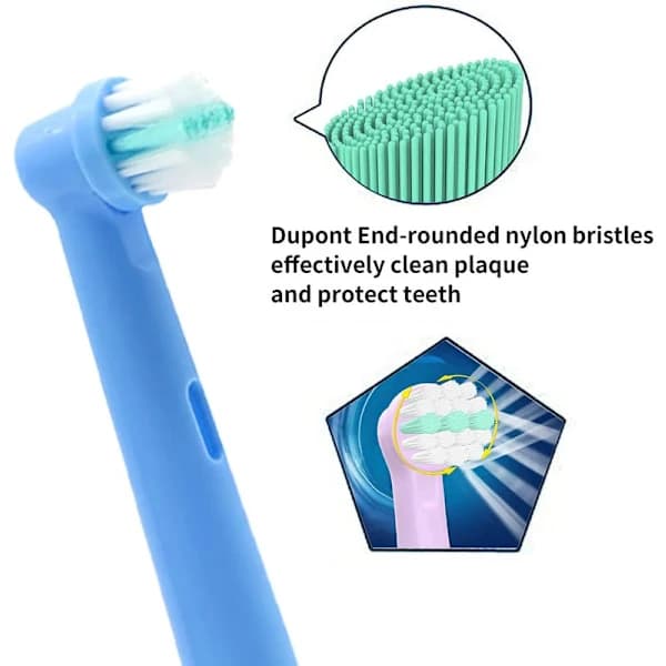16 stk. Børstehoveder til Oral B, Erstatningsbørstehoveder til Børn