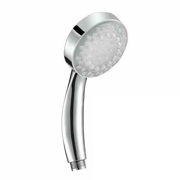 LED Duschmunstycke: 7 färger, temperaturvarning, inget strömbehov Silver