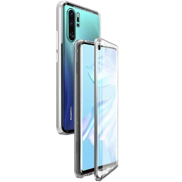 Huawei P30 Pro deksel med skjermbeskytter Sølv, A