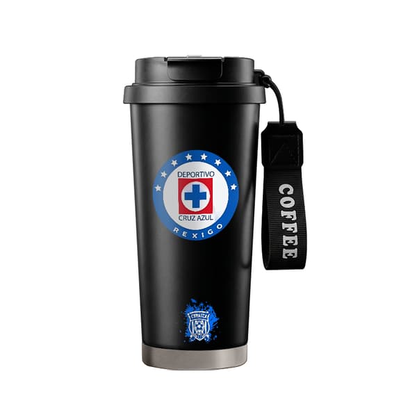 Kaffetermos 500ml Rustfritt Stål Retro Design Black