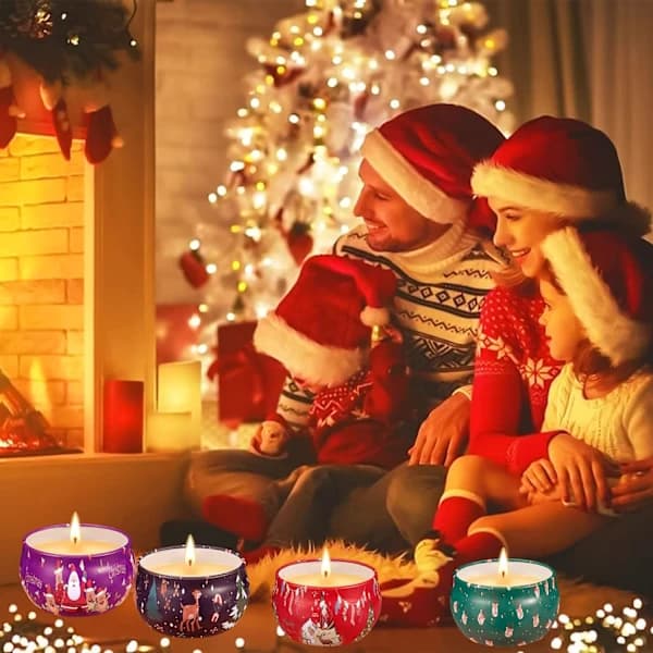Doftljus 12-pack Presentförpackning, Naturligt Sojavax Aromaterapi, A
