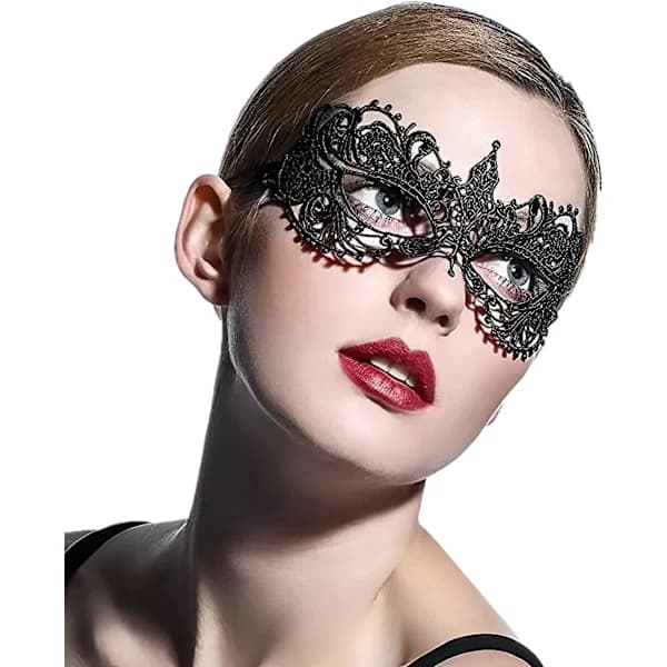 Maske Ulv Kvinde blonde (Maske A),A