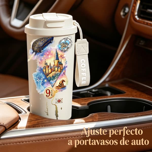 Kaffetermos 500ml 316 Rustfritt Stål Anime Design Pink