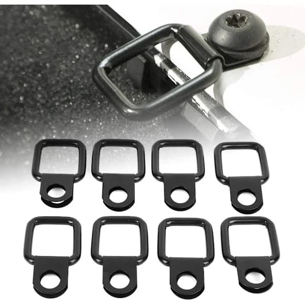 8 stk. for Wrangler D-ring anker / lås hurtigspenne, A