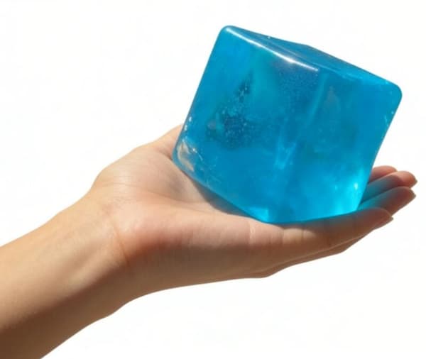 Stor klembar isbit-fidgetleke for barn, sensoriske fidgets – blå Blue