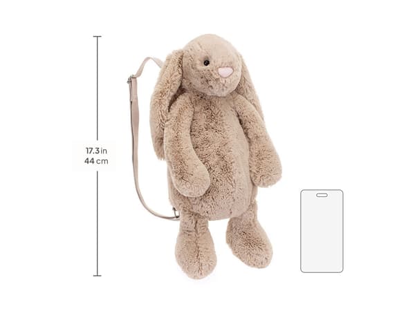 Jellycat Bashful Beige Bunny Reppu Pehmosarja