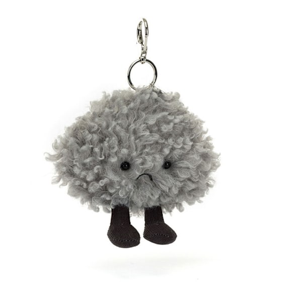 Jellycat Amuseables Storm Cloud Väskberlock, 11 cm Mjuk Kramgo Klassisk Gåva för Barn