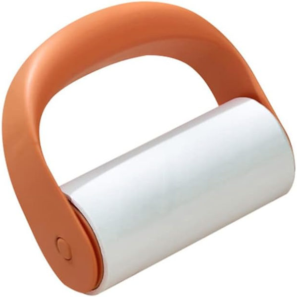 1 st (Orange) Reseportabel Mini Luddrulle Tejp Extra Klibbig