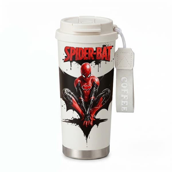 Bærbar Kaffe Termokande 500ml Lækagesikker Militær Design White