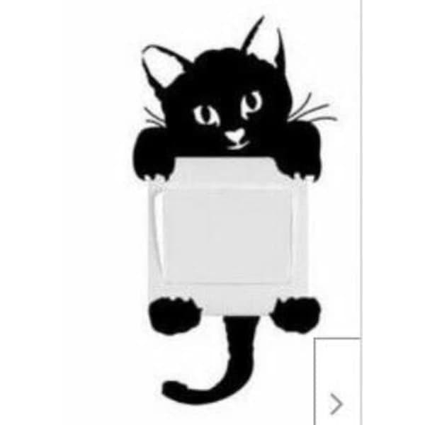 5-pack kattväggdekaler för ljusströmbrytare, A