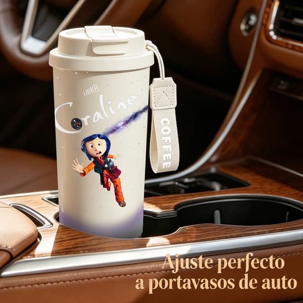 Kaffetermokande 500ml 316 Rustfrit Stål Moderne Design White