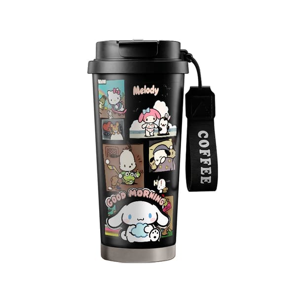 Kaffetermos 500ml 316 Rustfritt Stål Moderne Design Black