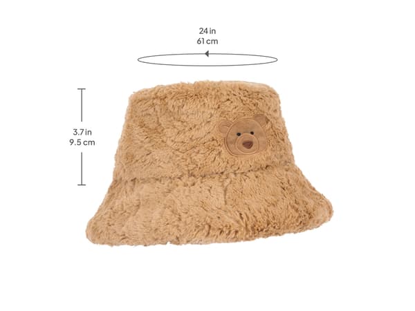 Jellycat Bartholomew Bear Fluffleshade Hat plys hat