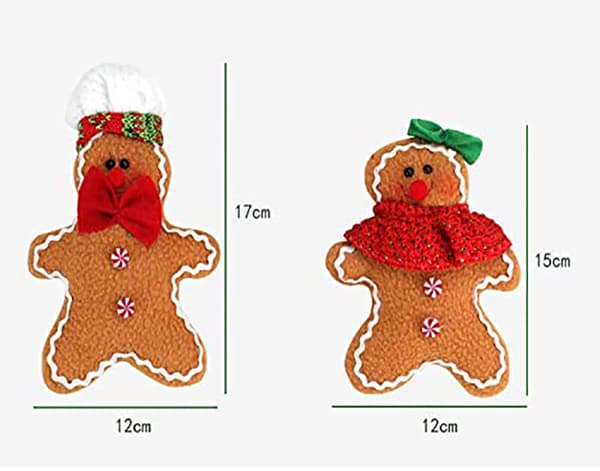 Klassiska pepparkakshusdekorationer för julgran, julkrans