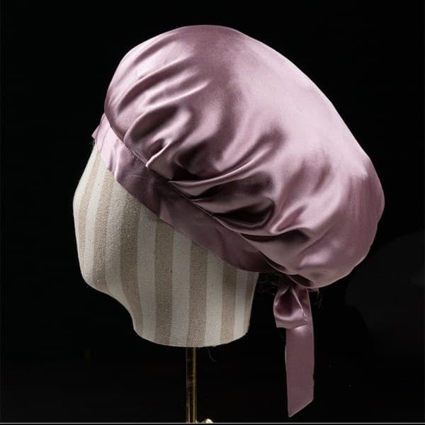 INF Soveshætte nattehætte mulberry silke Rosa