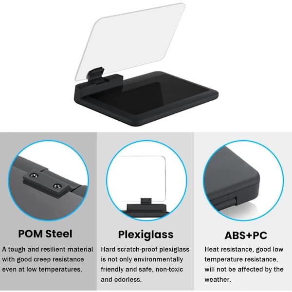 Head-Up Display-holder til HUD-smartphone, GPS-navigation HUD-telefonholder, A