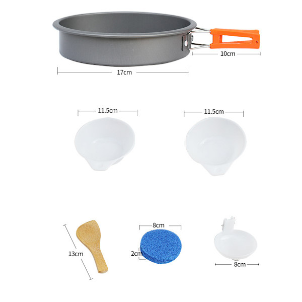 1-pack Uteserveringssats, Tekanna, Campingkokare, Kokkärlssats