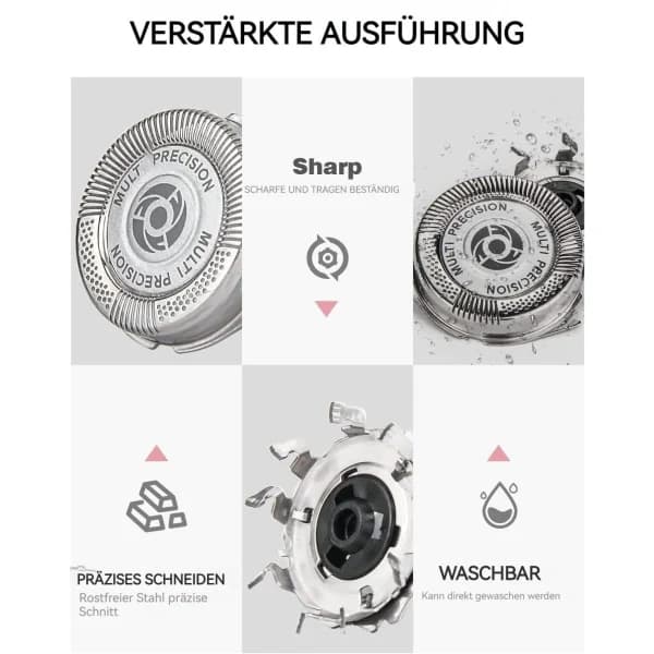 Rakhode for Philips Series 5000, barberblad SH50 erstatningshoder 6 stk