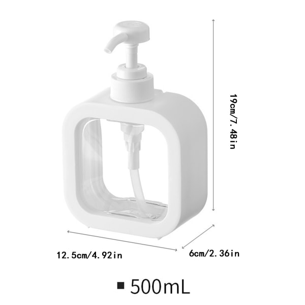 1 styck 500 ml klara flaskor med fliplock Transparenta flaskor