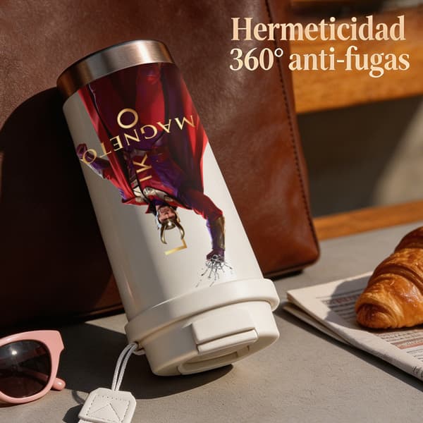 Termokopp 500ml 316 Rustfritt Stål Tegneseriedesign Pink