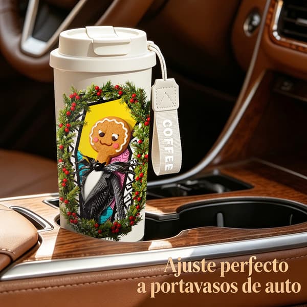 Kaffetermos 500ml 316 Rustfritt Stål Søt Design Black