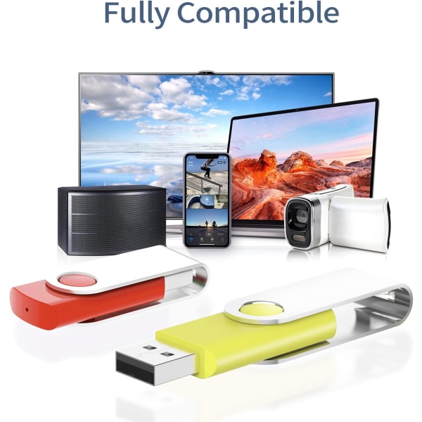 5 Stycken 8GB USB-minne, USB 2.0-minne, 5-pack USB