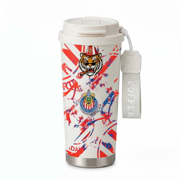 Kaffetermos 500ml 316 Rostfritt Stål Vintage Design White
