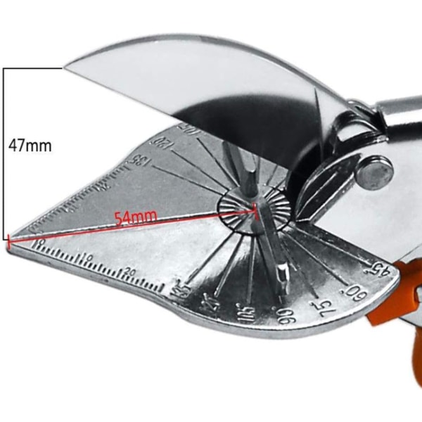 1 stk. Multifunktionel vinkel saks 45-135 grader Multi-vinkel