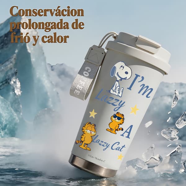 Termokopp 500ml 316 Rustfritt Stål Anime Design White