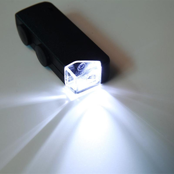Lommemikroskop 60-100X Zoom Bærbar Zoom LED-belyst Lupe Mini Optisk Forstørrelsesglas til Observation