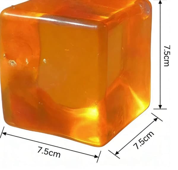 Stor Squishy Isklods Fidget Legetøj til Børn, Sensorisk Fidgets-Orange Orange