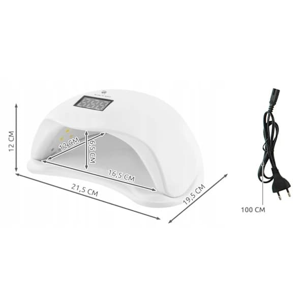 UV-lampe for gellakk 48W med bevegelsessensor, hvit