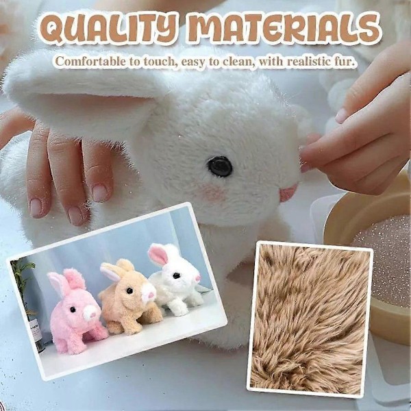 Bunby - Min Realistiske Kaninleke, Realistisk Kaninleke for Barn carrot white no lights